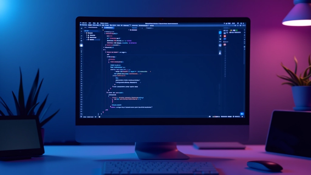 Pantalla de computadora mostrando archivo JSON de Lottie con animación reproducida en navegador web